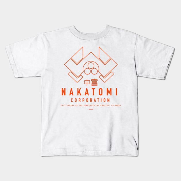 Nakatomi Plaza Gold Edition Kids T-Shirt by Lunaaart